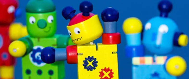 Wooden robot toys
