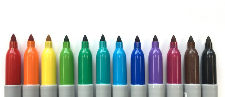 Colorful pens