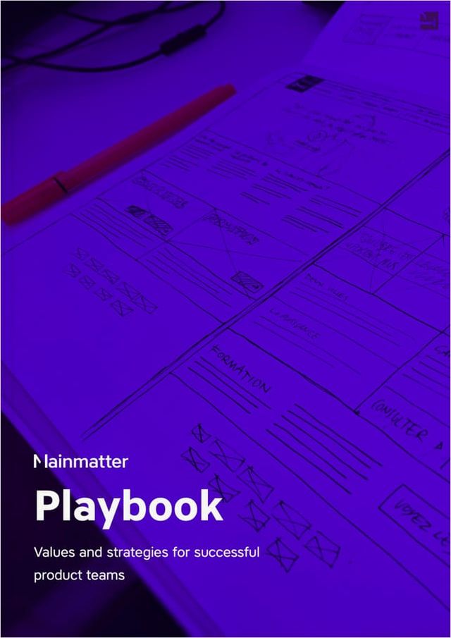 Mainmatter Playbook cover