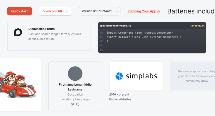 Examples for components created for the Ember Style Guide project