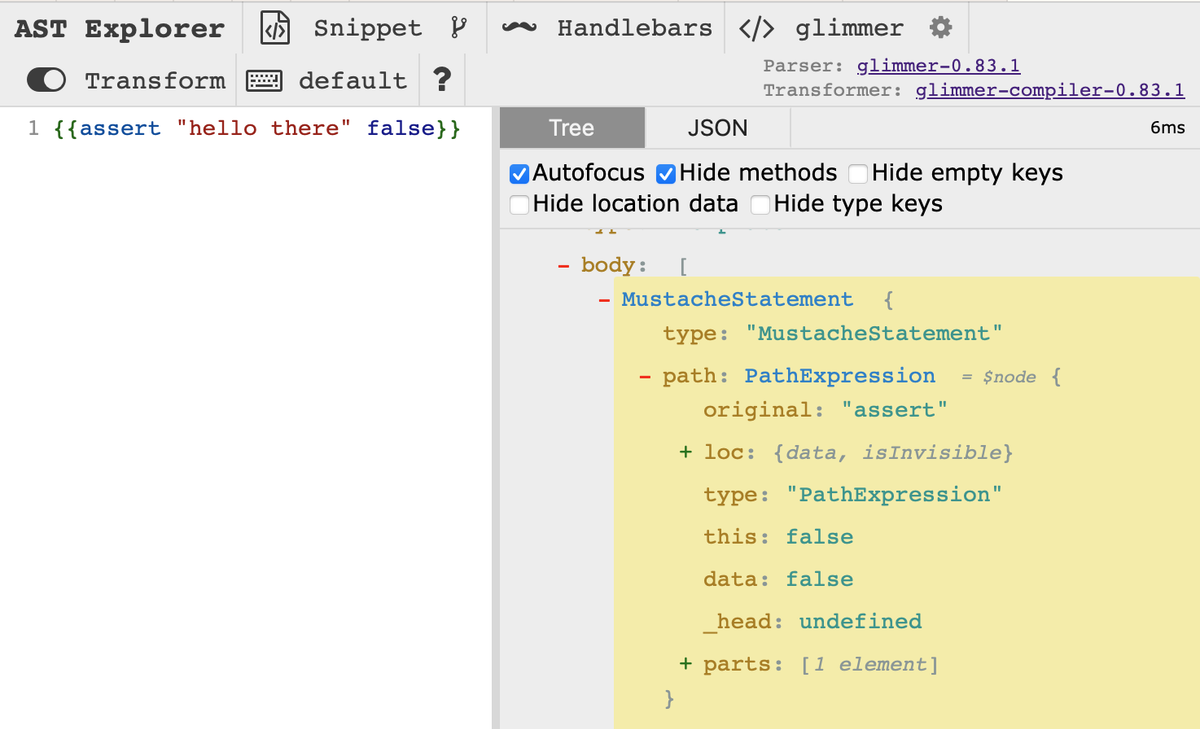 Ast Build Building a template assertion Ember addon that removes itself from ...