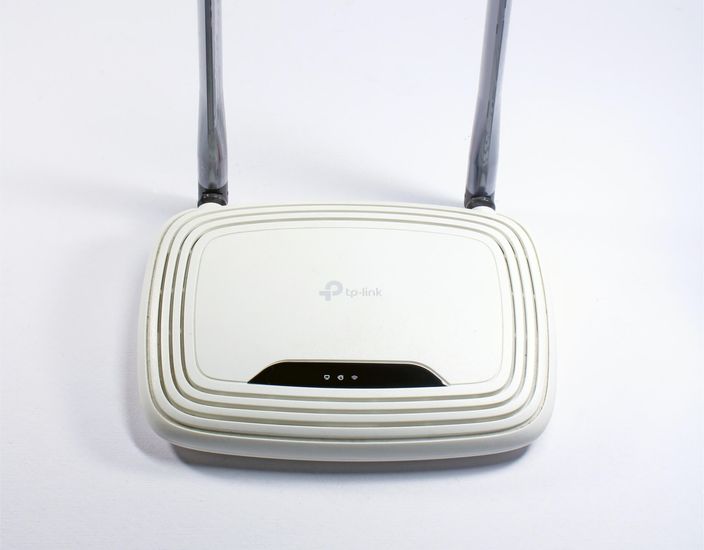 Router on a white background
